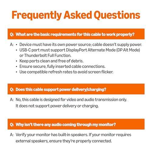 Amazon Basics Premium Aluminum USB-C (Source) to HDMI (Display) Cable Adapter (Thunderbolt 3 Compatible) 4K@60Hz, 6-Foot, Black 6