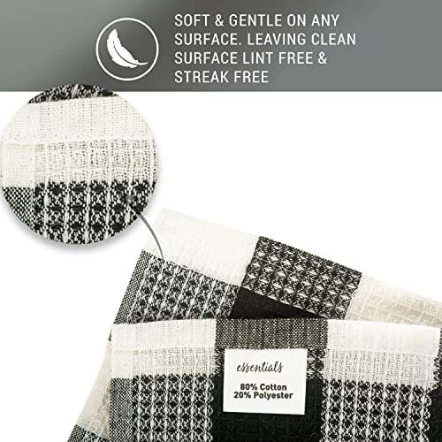 RiSE N SHiNE Cleaning Cloth Multipurpose Cleaning Cloth Kitchen Cleaning Cloth 340 GSM 40 X 60 cm Pack of 6 (Blue & Yellow) 2