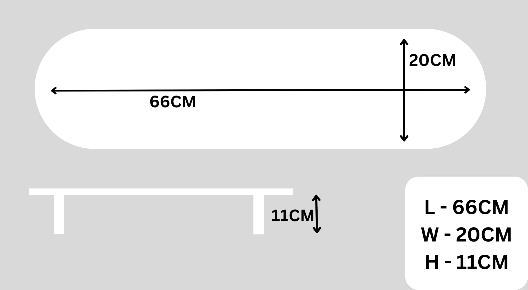 carpentray Wooden Computer Monitor Stand, Monitor Riser Desk Shelf Desktop Stand TV Riser with Keyboard Storage Desk (66cm, Rounded) 3