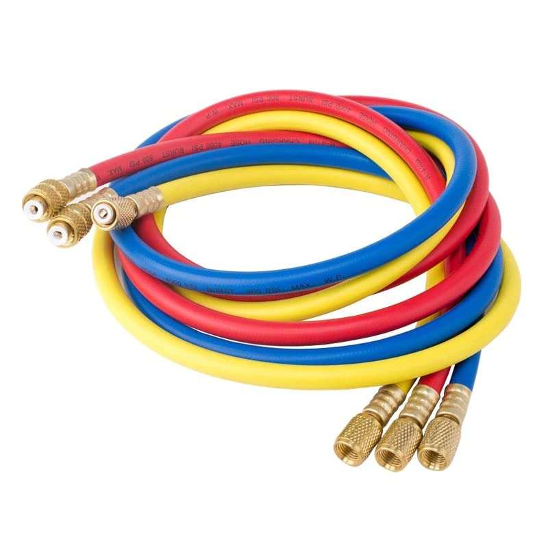 Digital Craft 3Pcs 36" A/C Charging Hose Set for HVAC Air Condition Refrigerant R12 R22 R502 1