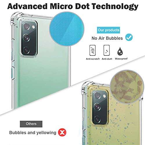 S20 FE 5G Phone Case Lanyard Crossbody Compatible with Samsung Galaxy S20 FE 5G Case Clear Transparent TPU Phone Cases Tether Safety Strap Cell Phone Cover with Cord Nylon Neck Strap 4