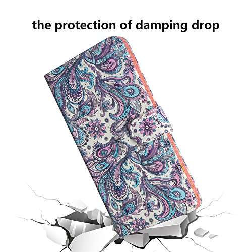 ISADENSER Phone Case for LG K30 2019 Case, LG Arena 2 Case, LG Escape Plus Case, LG Journey LTE Case, 3D PU Leather Flip Wallet Stand Cases as Women Girls for LG K30 2019 3D Purple Cactus YX 4