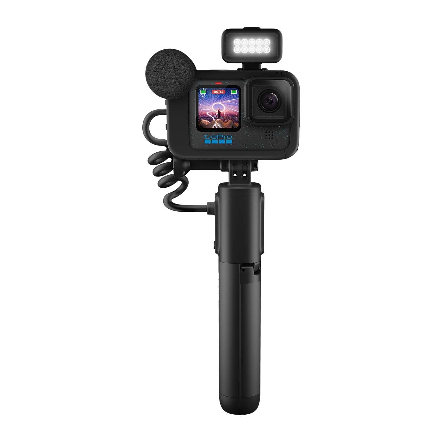 GoPro HERO12 Black Creator Edition - Includes HERO12 Black , Volta (Battery Grip, Tripod, Remote), Media Mod, Light Mod, Enduro Battery, and Carrying Case 1