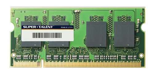 Super Talent DDR2-800 SODIMM 1GB/128x8 Value Notebook Memory T800SA1G/V, Bulk
