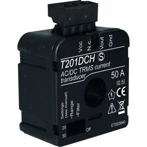 AC/DC contactless TRMS Current transducer T201DCH, Current Measurement up to 50 ADC or 50Aac.