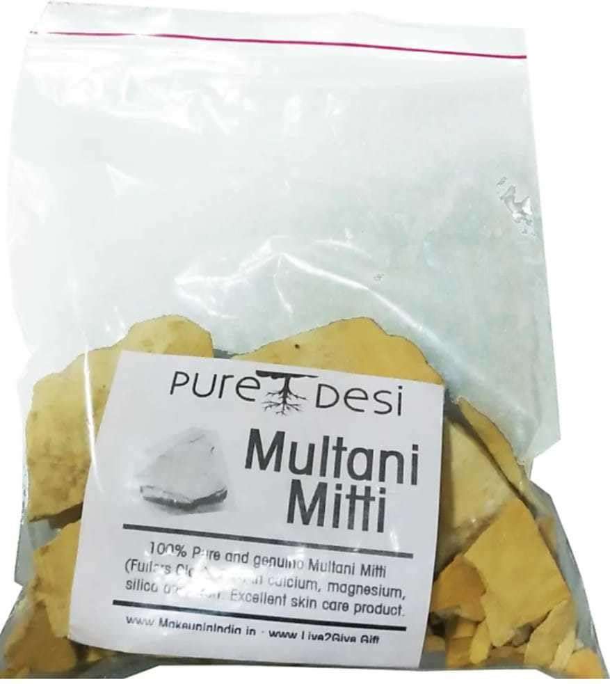 WORLD WIDE VILLA Multani Mitti Stone 100% Natural Beauty Product For Pimple Free Clear Glowing Healthy Shining Skin A61 1