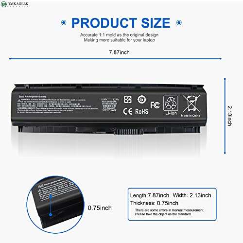 PA06 849911-850 Laptop Battery for HP Omen 17 17-w 17-ab200 17t-ab00 17-w200 Series 17-w053dx 17-w253dx 17-w033dx 17-ab011nl 849571-221 849571-241 PA06062 HQ-TRE HSTNN-DB7K - 12 Months Warranty 4