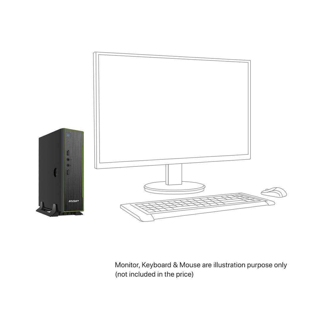 Remote PC BWJ37102PB - Pentium Processor J3710, up to 2.64 GHz, 4GB RAM, 500GB HDD, Windows 10 Pro 4