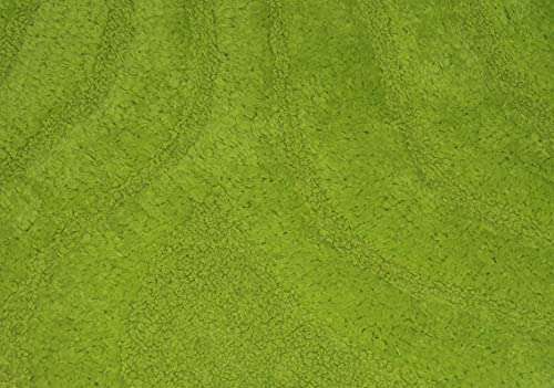 SW Home Care Featuring Self Designed 100% Cotton Tufted Green, Water Absorbent, Anti Skid Bathmat, Size - 50 X 80 cm 2