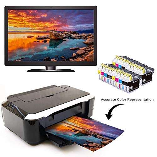 Limeink 20 Pack Compatible High Yield Ink Cartridges Replacement for LC3013 LC-3013 for Brother MFC-J491DW MFC-J497DW MFC-J690DW MFC-J895DW Inkjet Printer LC 3013 (5 Black 5 Cyan 5 Magenta 5 Yellow) 2