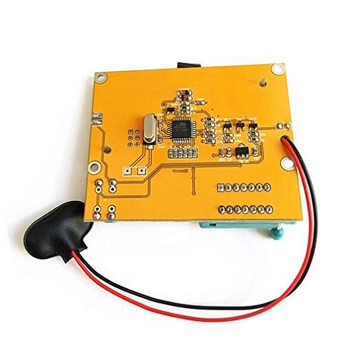 HiLetgo LCR-T4 Multifunctional Resistor Capacitor Diode SCR Inductor Triode MOSFET Tube Meter Tester Component Tester kit 9V with 128 * 64 Green Backlight LCD Display 5