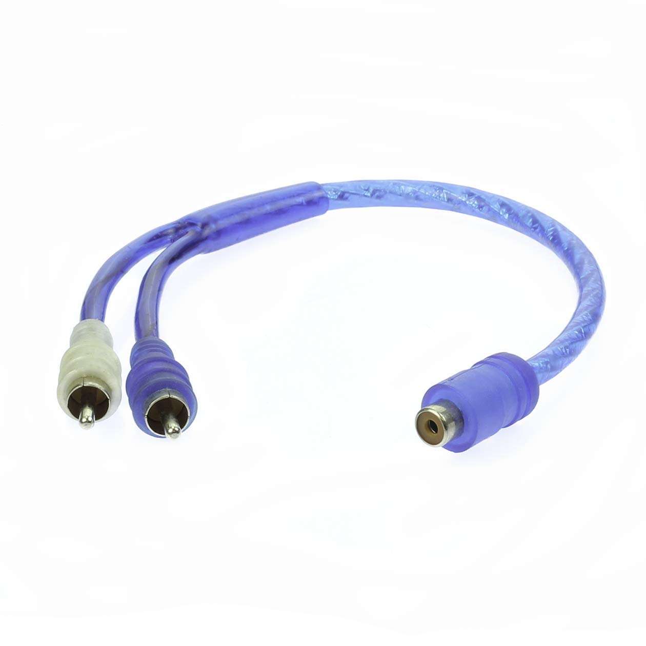 NEW VOODOO Car Audio RCA Interconnect cable BLUE OFC Copper (Y) 1