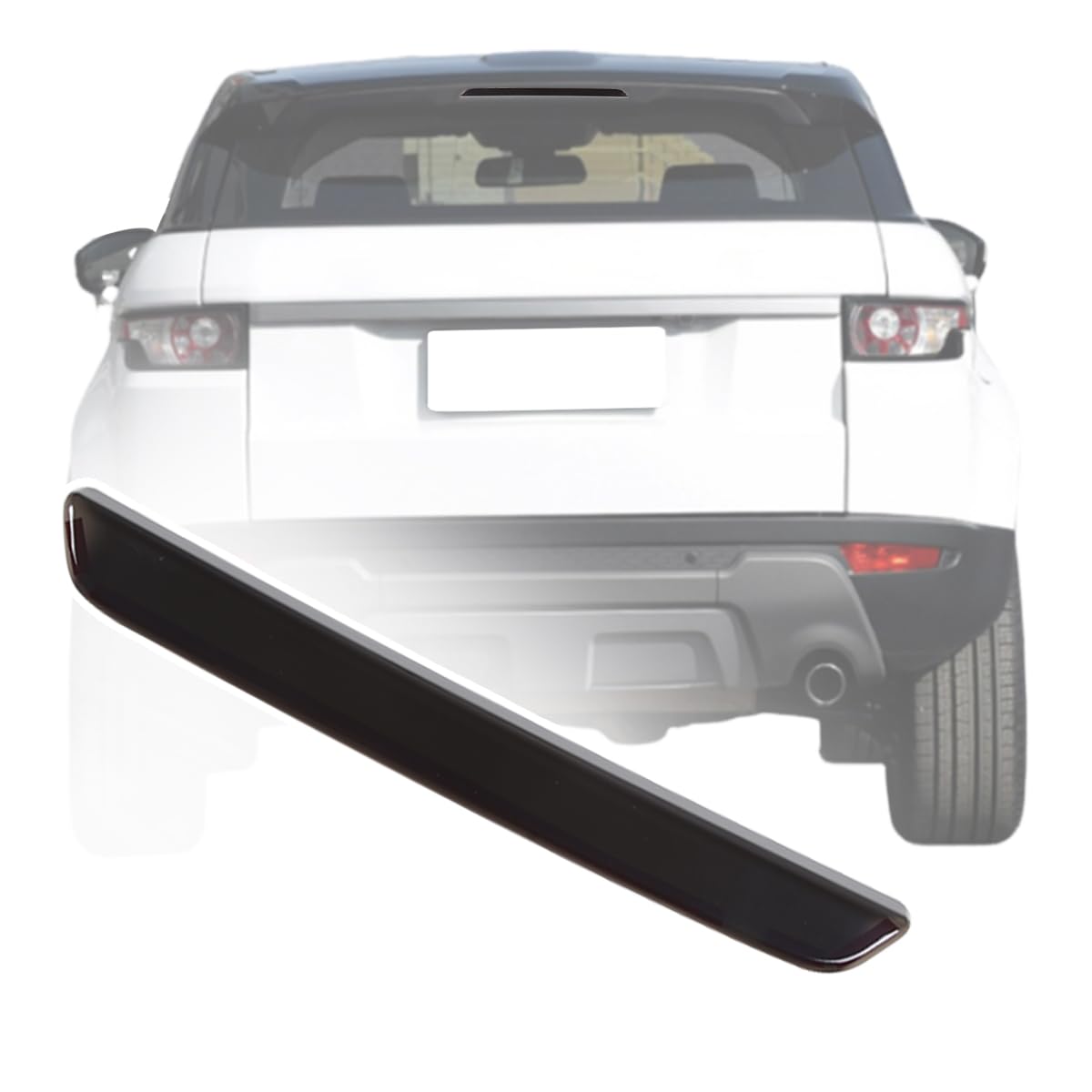 JONKOKO Car High Mounted Third Brake Light Trim Cover Compatible with Land Rover Range Rover Evoque 2012-2015 ABS Third Brake Light Rear Center LED 3rd Stop Lamp Patch Decorative Cover