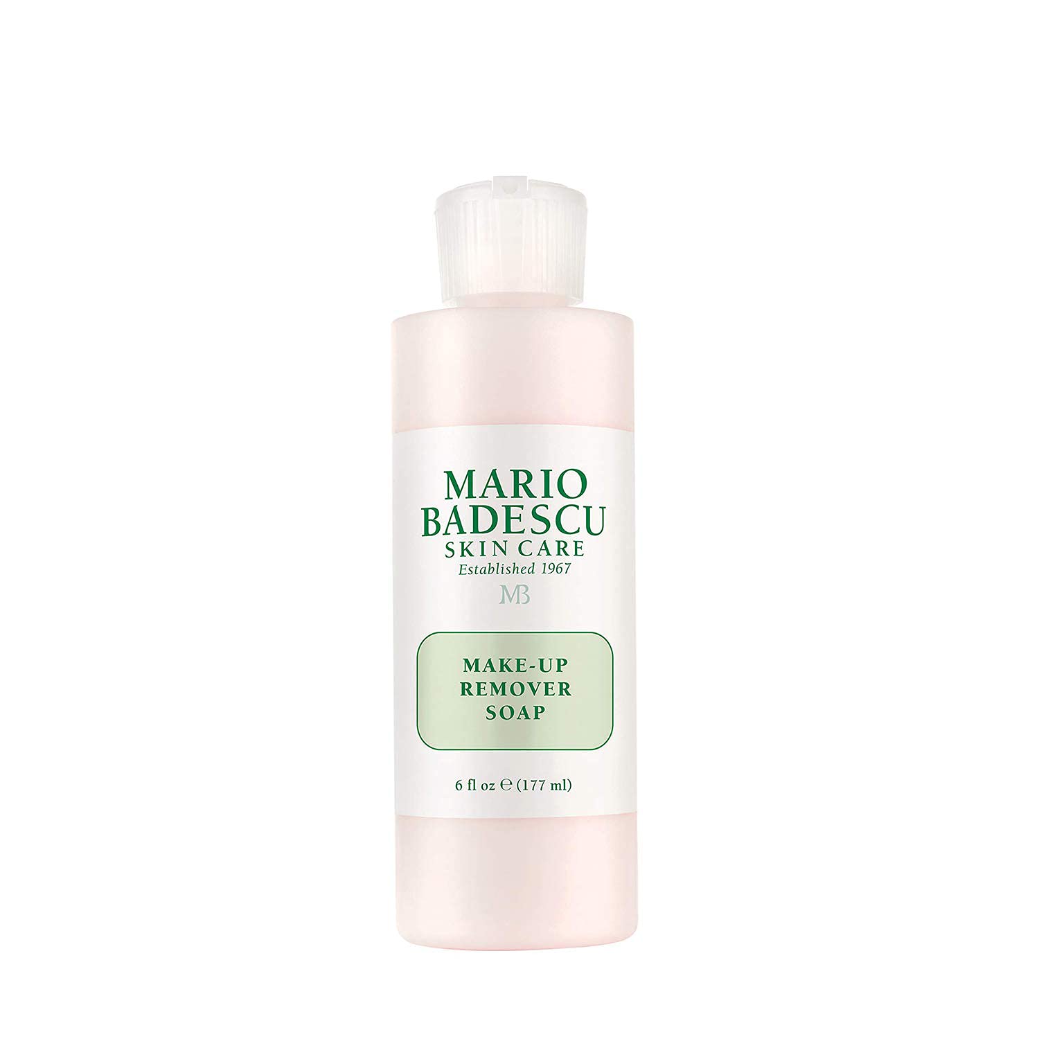 Mario Badescu Makeup Remover Soap for Combination, Dry and Sensitive Skin | Oil Free Cleanser that Hydrates Skin |Formulated with Glycerin | 6 FL OZ