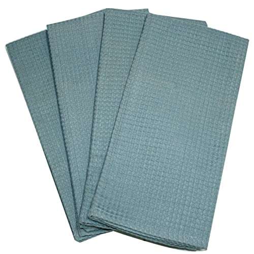 Amazon brand - Umi Classic Waffle Kitchen Dish Towels(15"x25",4-Pack, Turquoise) 1