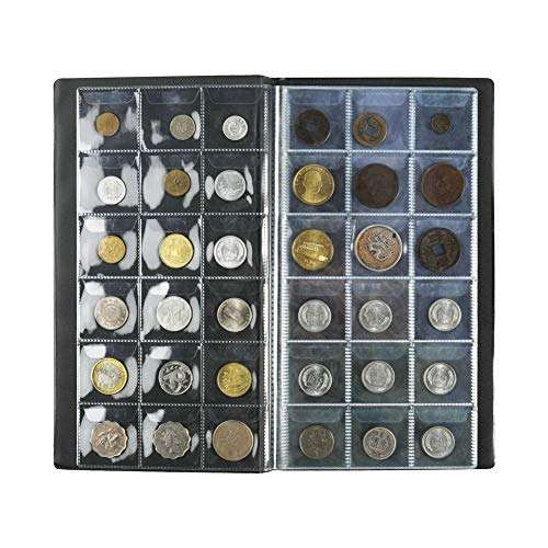 AITIME 180 Pockets Coin Collecting Holders Book Album for Collectors - Coin Collection Supplies, Collector Album Storage Suitable for Coin Diameter Less Than 1.66 Inches Storage (Green) 2