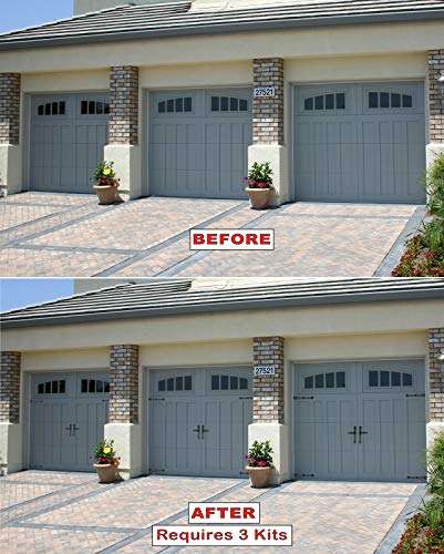 American Garage Decor - Made in USA - Decorative Accent Lever Handle Set - Magnet Mount for steel garage doors 6