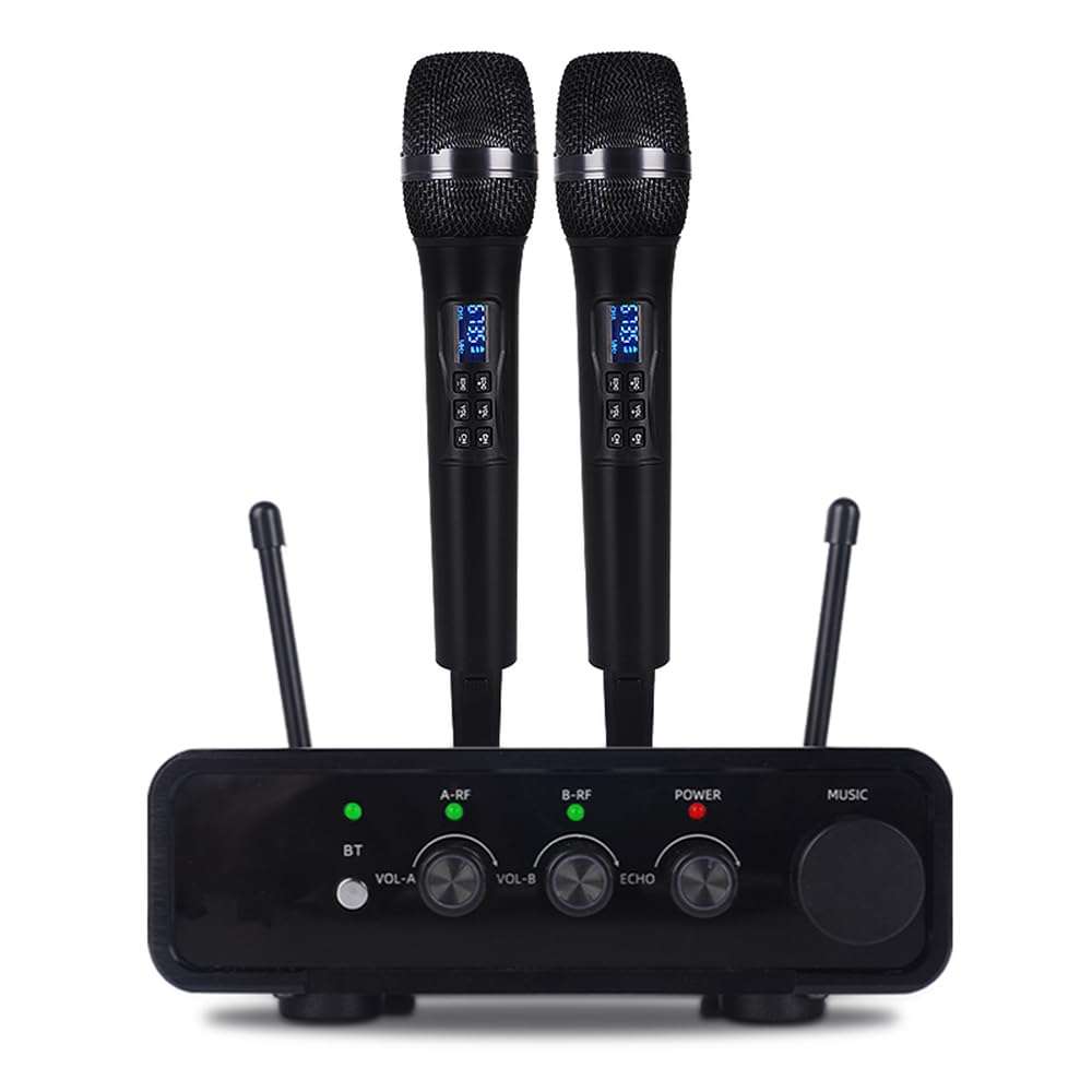Yamnweo S-88 Wireless Karaoke Microphone with Fiber Optic Input - UHF Singing Mic for TV, Speaker, Amplifier, DSP Anti-Howling, 200m Range, Type-C Power Supply, Compatible with Multiple Karaoke Apps 1