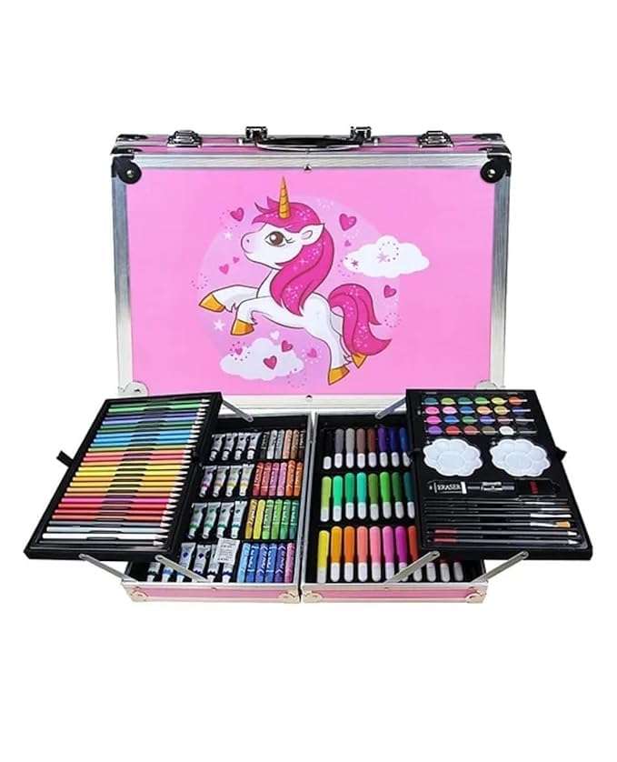 145 pcs Artist Colour Set -Multiple Kit, Professional Drawing Color Pencils, Oil Pastel, Sketches, Water Colors and Acrylict Craft 6