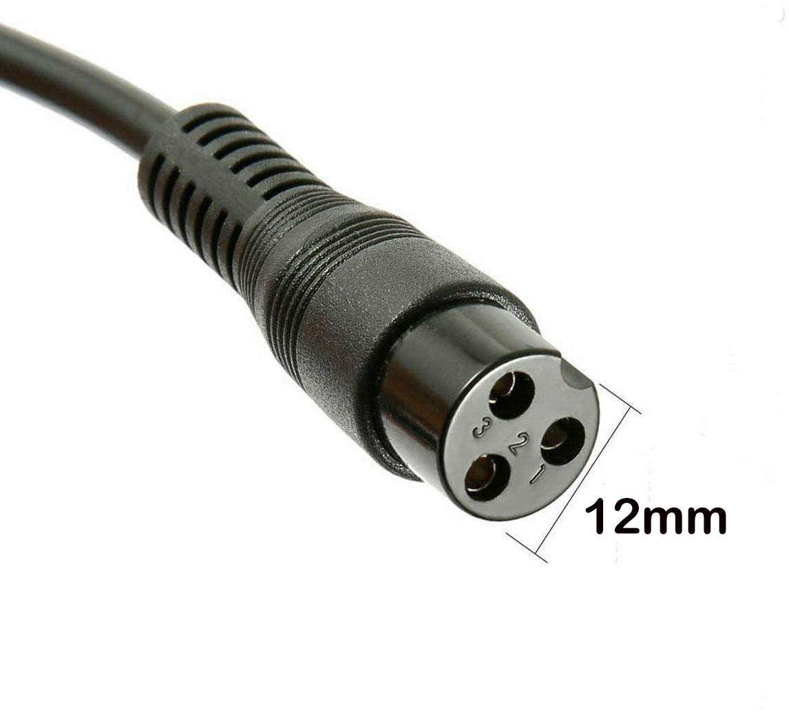 Miacoco Scooter Charger, 24V,3.3 FT Power Adapter for Razor E100 E125 E150 E175 E500 (Black) 3