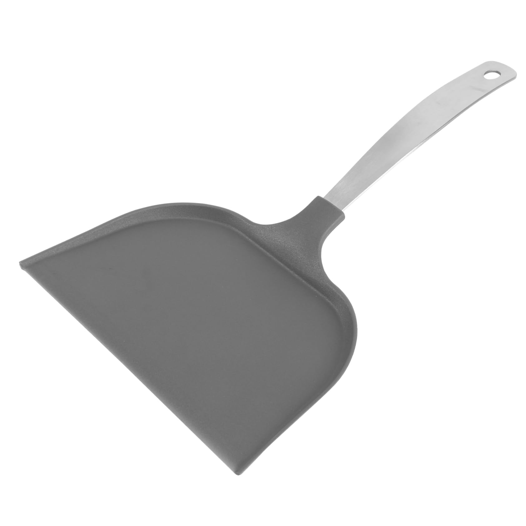 COLLBATH Pizza Spatula Pastry Lifter Cake Bread Lifter Shovel Serrated Cake Server Baking Peel Steel Cake Bread Peel Pizza Baking Tool Pancake Spatula Cake Lifter Spatula Pizza Pan Black