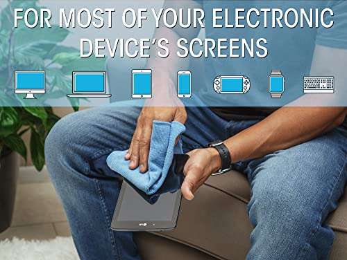 Manhattan Screen & Keyboard Cleaner Kit – 6.75 oz - Non-Alcohol Cleaning Spray with Microfiber Cloth & Keyboard Brush - for TV, Computer, Laptop, Monitor, LED, LCD, Electronic Devices - 421027 5