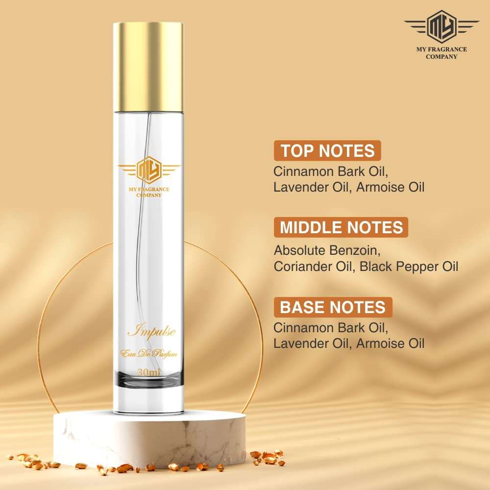 MY FRAGRANCE Fragrant Perfume for Men ’s Perfume Long-lasting Fresh and Soothing Fragrance | Perfume for Gift Men's Premium Soft Perfume | Luxury Long Lasting Fragrance Spray (60 ML, Impulse) 3