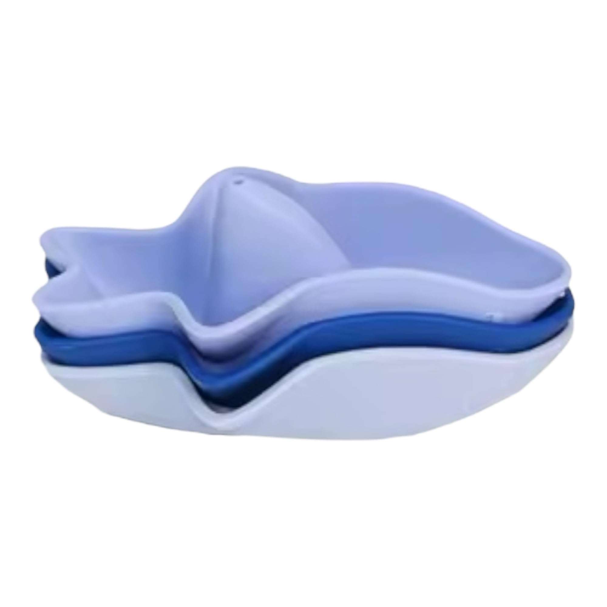 macoam Little Sharks Bath Toy Set – 3-Piece Silicone Bathtub Toy Set for Babies & Infants | Soft, Safe Baby Sensory Toys | Shark Toys for Toddlers (Blue) 1