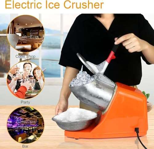 FROTH & FLAVOR Double Blade Ice Crusher Machine with 3 Year Warranty 4