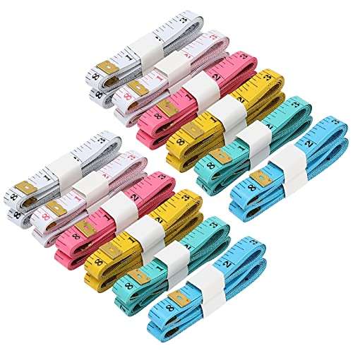LOUHUA Tape Measures 24 Pack Measuring Tape Bulk for Body Sewing Tailor Cloth Craft Supplies Knitting Projects Measurement Double Scale 150cm/60inch 1