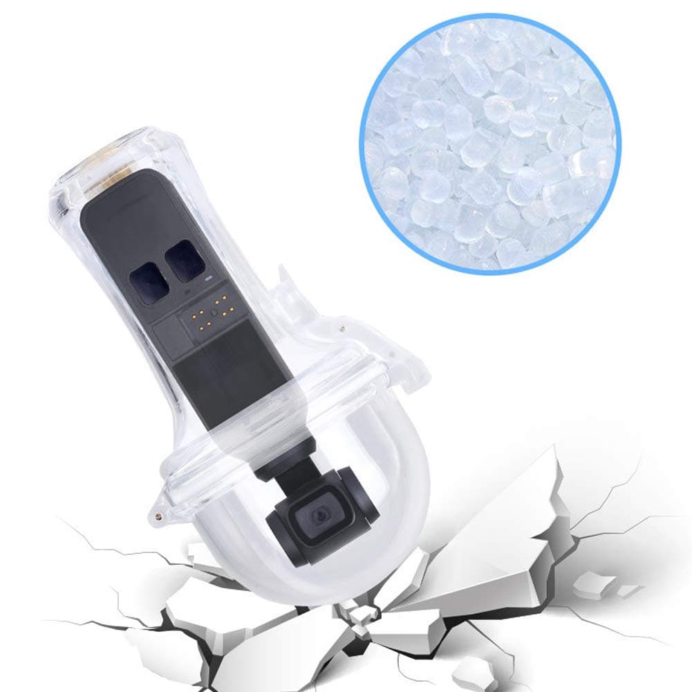 Camera Waterproof Case, 60M Waterproof Underwater Camera Housing Supports 360 Degrees Panorama Shooting for DJI for OSMO Pocket for Skiing,Diving, Swimming 5