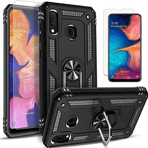 STARSHOP Compatible for Galaxy A20 Phone Case, Samsung A20 Phone Case, Ring Cover Blue 1
