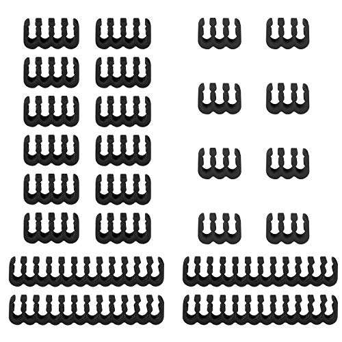 Funtin Mod Sleeved Cable, Black Power Supply Cable Extension Kit, 24PIN ATX, 4+4 PIN EPS, Dual 6+2 PIN PCIE, Dual 6 PIN PCI-E 2