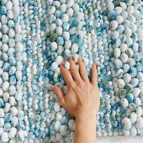 Luxury Plush Bath Rugs, Ultra Soft and Absorbent Microfiber Chenille Bathroom Rugs, Bathroom Mats for Tub and Shower, 20" x 30", Dusty Rose 3