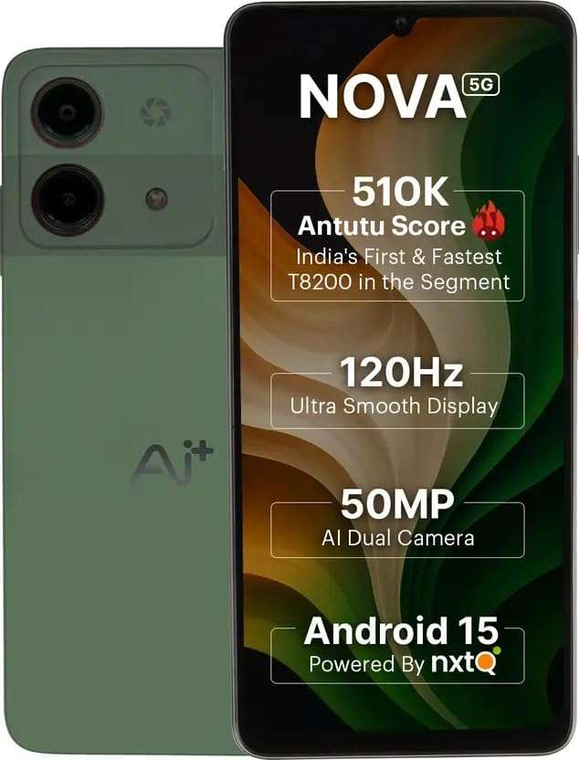 AI+ Nova 5G (Green, 128 GB) (8 GB RAM) 1