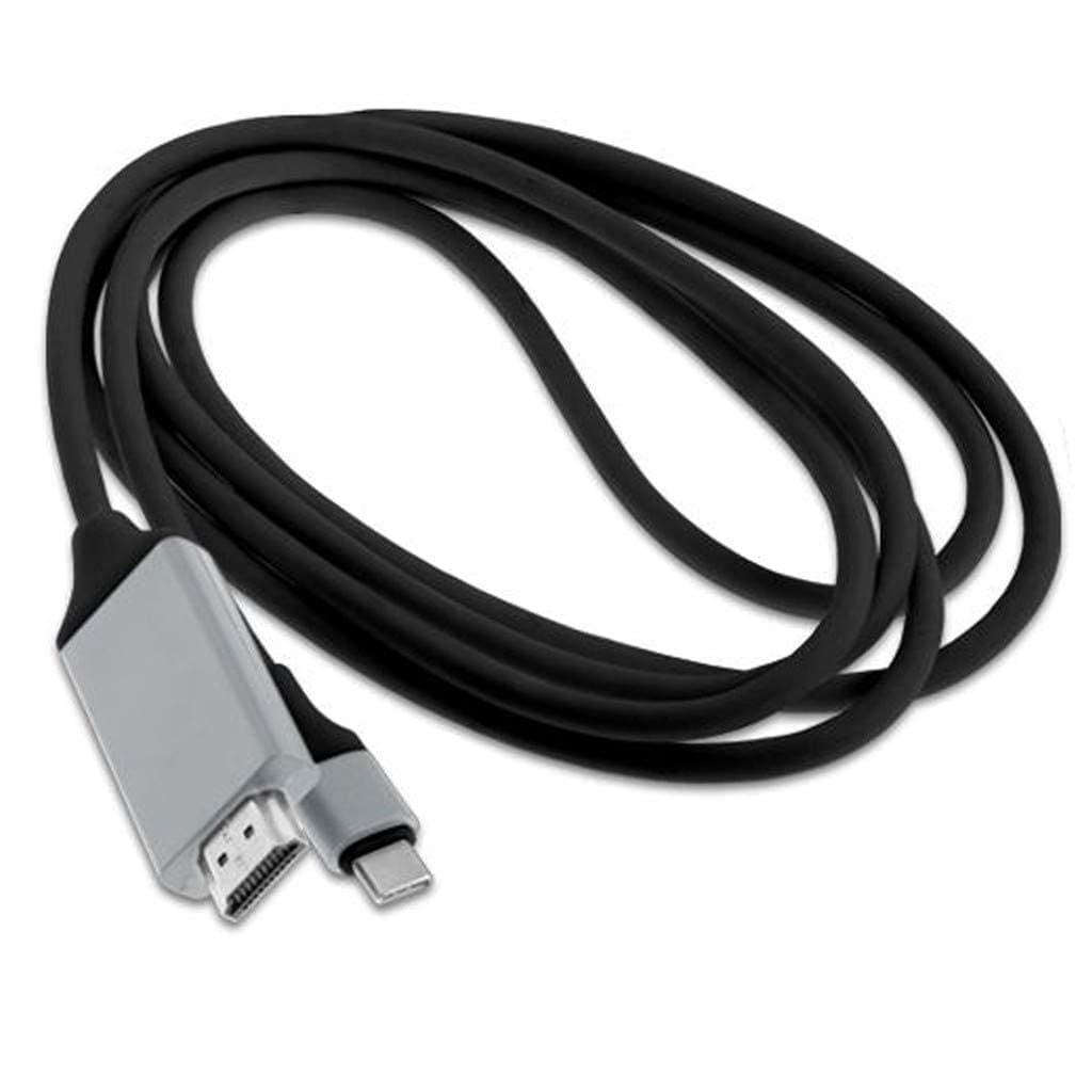 VOOCME USB 3.1 Type C Male to HDMI Male 4K Cable Compatible for HDTV, Monitor, Projector 2m cable (Black) 4