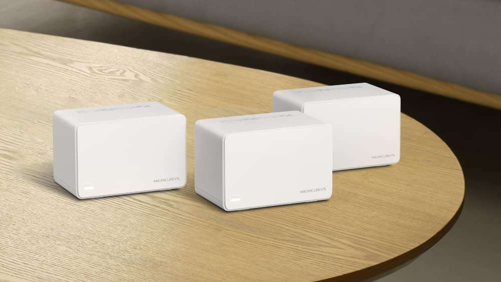 MERCUSYS Halo H80X Ax3000 Whole Home Mesh Wi-Fi 6 System|3000 Mbps Dual Band Wireless Gigabit Router|Seamless Roaming|Coverage Upto 7,000 Ft² (650 M²)|Pack of 3,White 4
