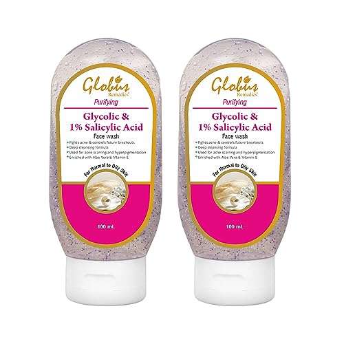 Globus Remedies Pimple Clear Face Wash with Glycolic & 1% Salicylic Acid - 100 ml (Pack of 2) 1