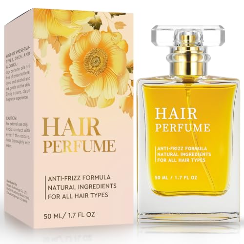 Hair Perfume, Pheromone Hair Perfume for Women, Hair Fragrance Odors Remove and Nourishing Hair, Premium and Long-lasting Scent, 1.75 Fl. Oz