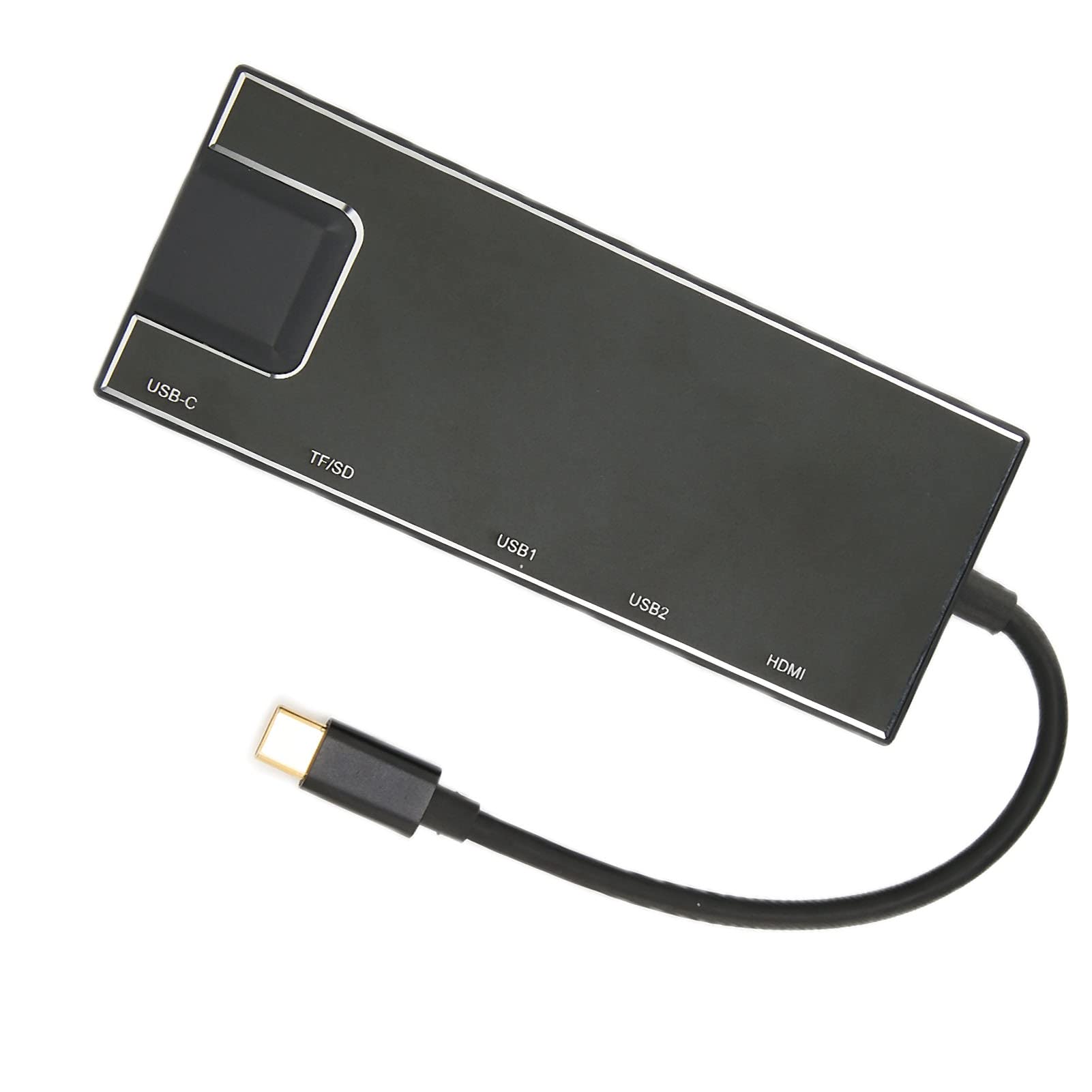 USB C Hub, Short Circuit and Overcurrent Protection USB C Hub Adapter Inbuilt Advanced Chip for Vista for OS X 1