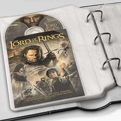 Bellagio-Italia Tuscany DVD Binder - Beautifully Store and Protect DVDs, Blu-Rays, CDs, Photos and Video Games (6) 2