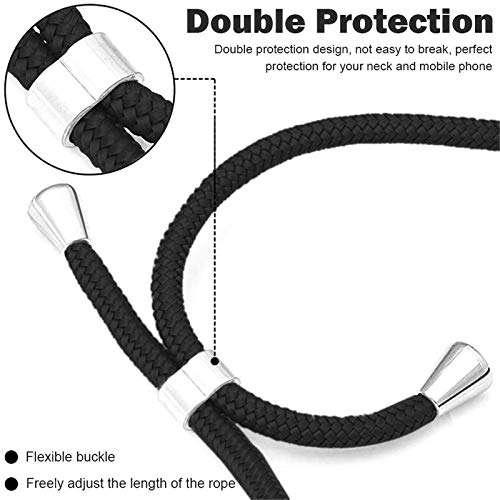 S20 FE 5G Phone Case Lanyard Crossbody Compatible with Samsung Galaxy S20 FE 5G Case Clear Transparent TPU Phone Cases Tether Safety Strap Cell Phone Cover with Cord Nylon Neck Strap 5