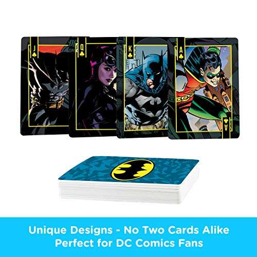 AQUARIUS DC Comics Batman Playing Cards - Batman Themed Deck of Cards for Your Favorite Card Games - Officially Licensed DC Comics Batman Merchandise & Collectibles - Poker Size 3