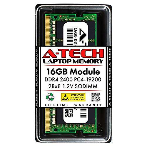 A-Tech 16GB RAM Replacement for HP Z4Y86AA#ABA | DDR4 2400MHz PC4-19200 2Rx8 1.2V SODIMM 260-Pin Memory Module 1