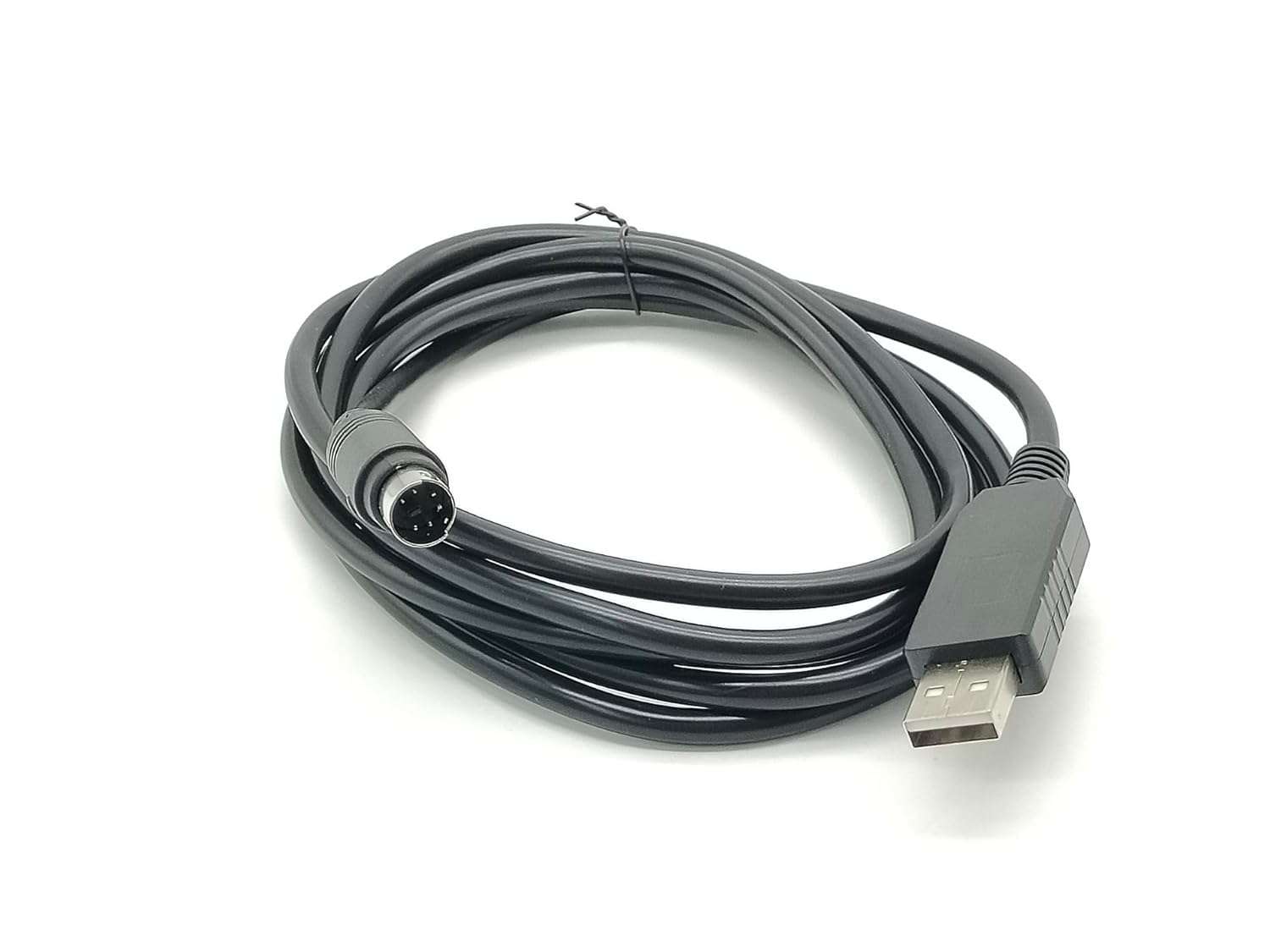 Pidwaok FT232RL USB to Mini DIN 6-Pin RS232 Programming Cable, 1.8M Serial Communication Cable for L-S (L-G) PLC XGB-XBC XGK XEC Series