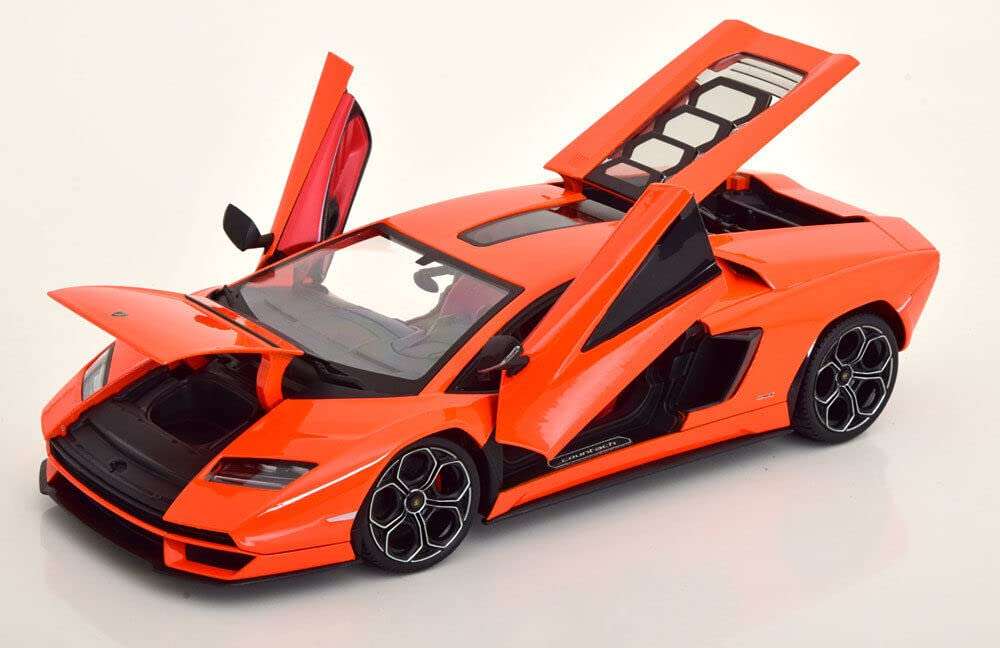 Maisto - 1/18 Scale Model Compatible with Lamborghini Compatible with Countach LPI 800-4 2021 Replica Miniature Collectible Sports Car Model (Orange) 3