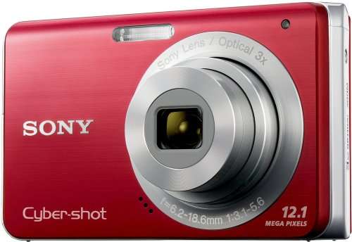 Sony Cybershot DSC-W190 12.1MP Digital Camera with 3x Super Steady Shot Stabilized Zoom and 2.7 inch LCD (Red) 1