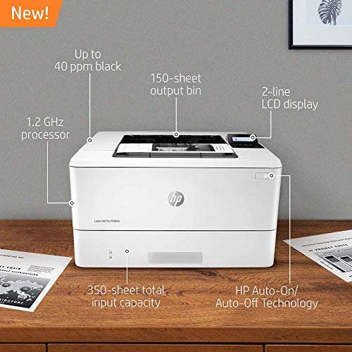HP Laserjet Pro M404n Printer, White (Renewed) 2