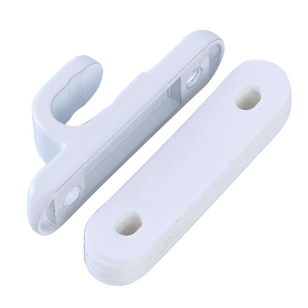 SOURBAN Entry Door Handle Left Right Window Handle Classic Trim Lower Half Handleset Wave Door Lever,Left 2 3