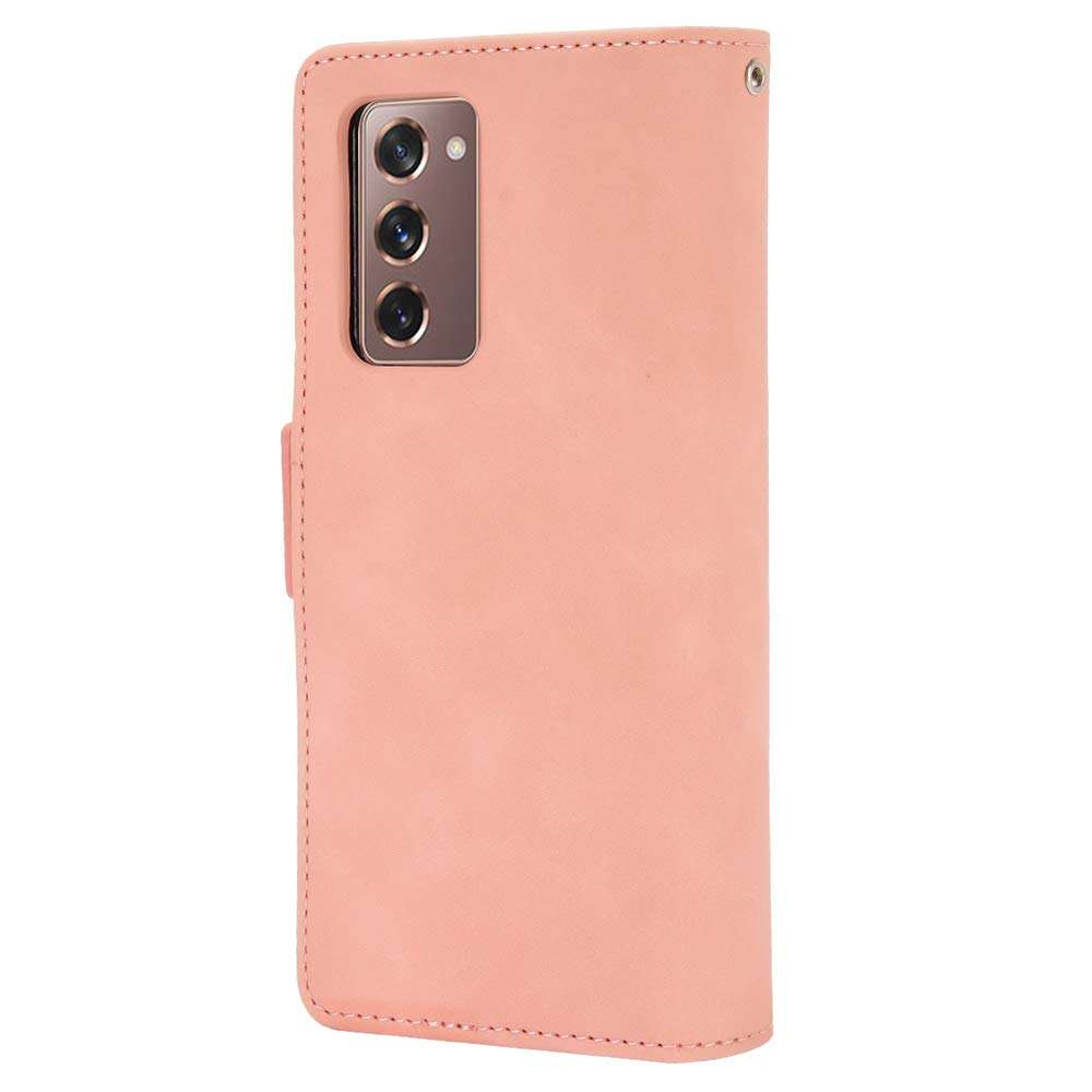 CHICASE Phone Case for Galaxy Z Fold 2 5G(2020),Full Body Protection Shockproof Flip Leather Wallet Case Cover[Card Slot Holder][Kickstand ][Magnetic] for Samsung Galaxy Z Fold 2 5G (Pink) 6